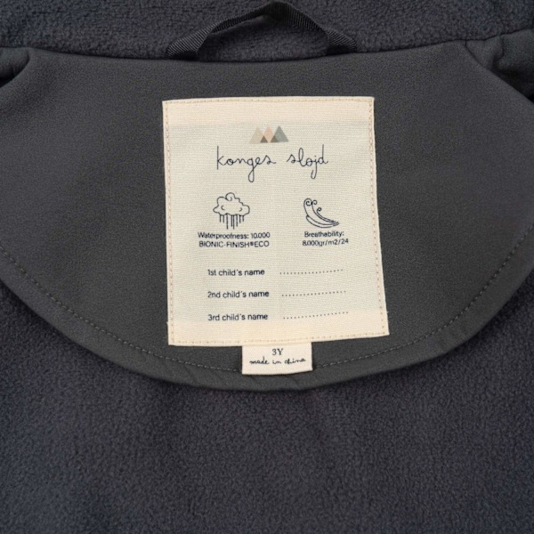 Lune Softshell -takkimagneetti, koko 4 vuotta - Konges Sløjd Multicolor