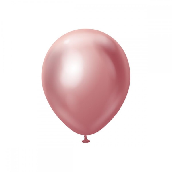 Latex balloner 10-Pak Pink Chrome Pro, 30 cm - Ballonkongen