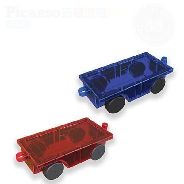 Picasso-Tiles Car Truck Set 2 bitar Natur