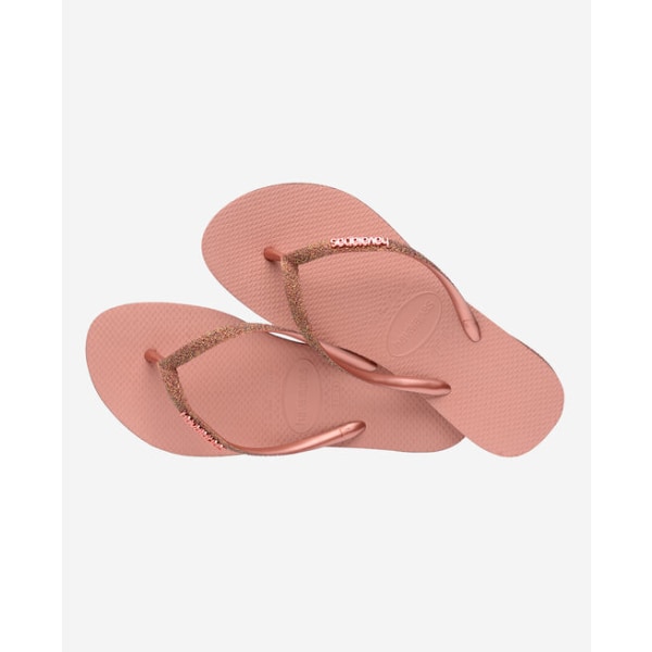 Hawaiian Flip Flops Slim Sparkle, Pink 37/38