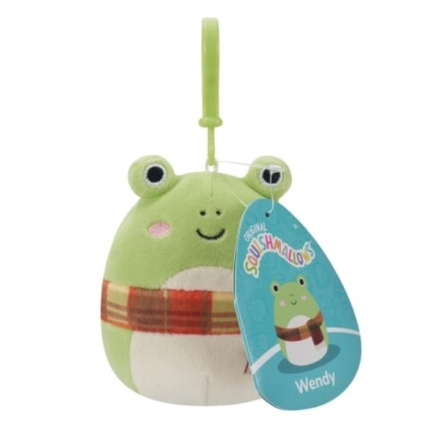 Squishmallows Clip-On Wendy the Frog huivilla, 9 cm