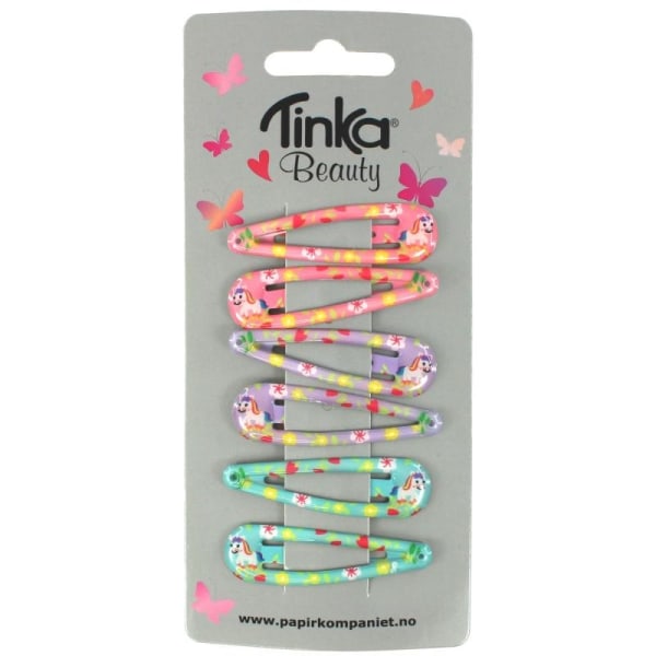 Hårspænde Unicorn 6-pack - Tinka