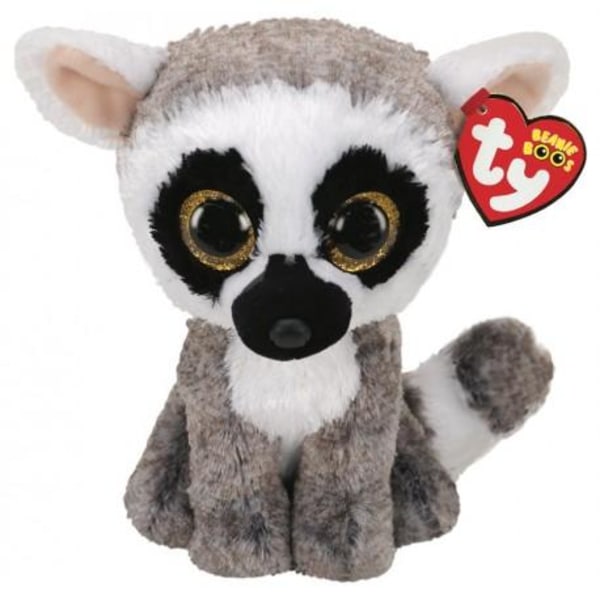 TY Gosedjur Linus Lemur, 15,5 cm