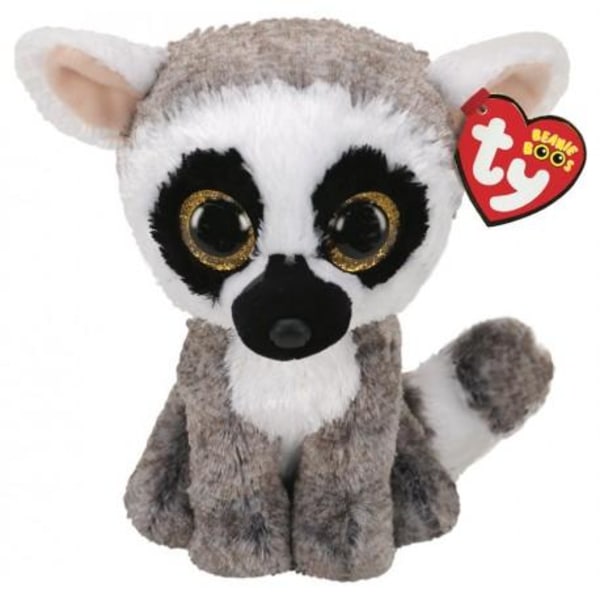 TY Tøjdyr Linus Lemur, 15,5 cm