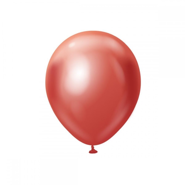 Latex balloner 10-Pack Red Chrome Pro, 30 cm - Ballonkongen