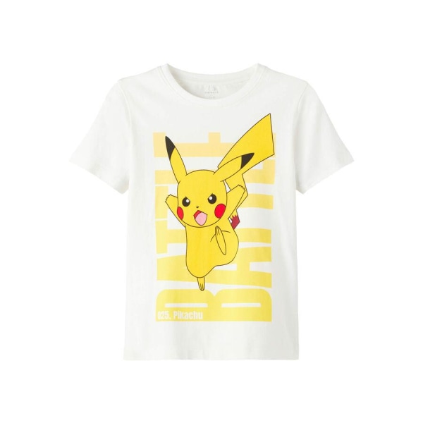 Name it Pokemon T-shirt, hvid, størrelse 145/152