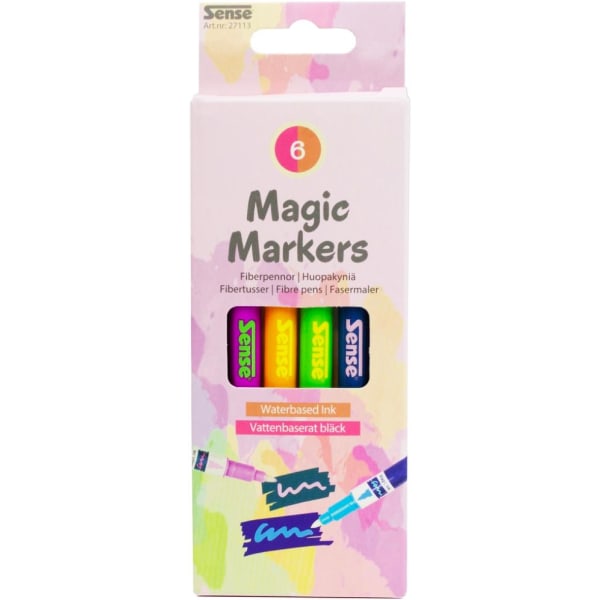 Sense Fibre kynät Magic 6-Pack