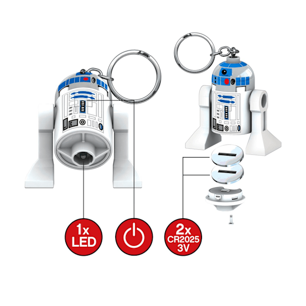 LEGO Star Wars avaimenperä lampulla, R2-D2