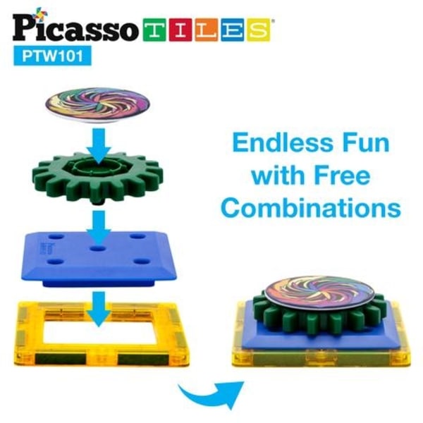 Picasso-Fliser Gears 101 stykker Multicolor