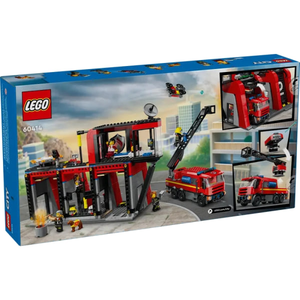 LEGO City 60414 Brandstation med Brandbil