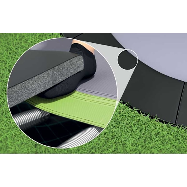Acrobat Buried Trampolin Primus Flat 427 x 305 cm, Sort
