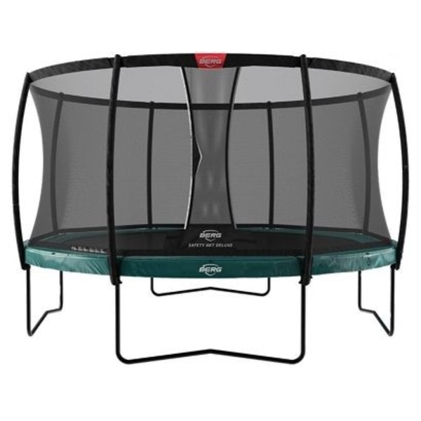 BERG Elite Regular Trampolin 430 cm Grøn + Sikkerhedsnet Deluxe