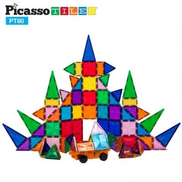 Picasso-Tiles 80 bitar med Bil