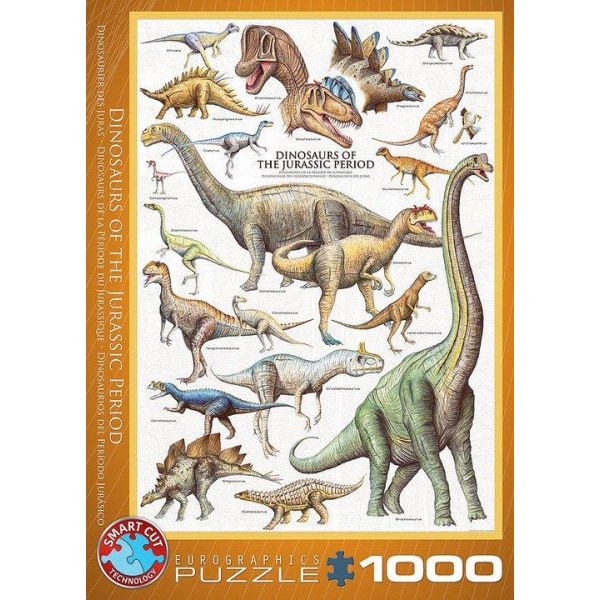 Dinosaurpuslespil 1000 brikker - Kalikå
