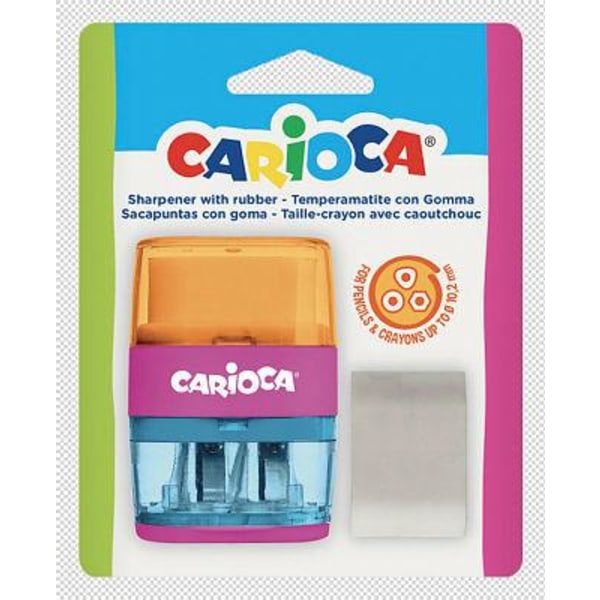Carioca blyantspidser med viskelæder