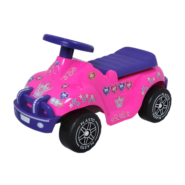 Sparkbil Prinsess  med Tysta Hjul - Plasto