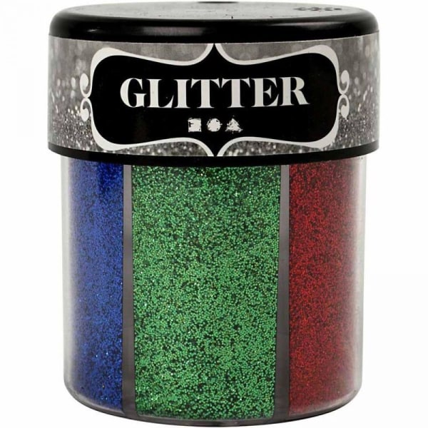 Glitterburk med Mixade Mörka Färger - Creativ Company