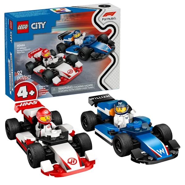 Lego City 60464 F1® Williams Racing & Haas F1® racerbilar