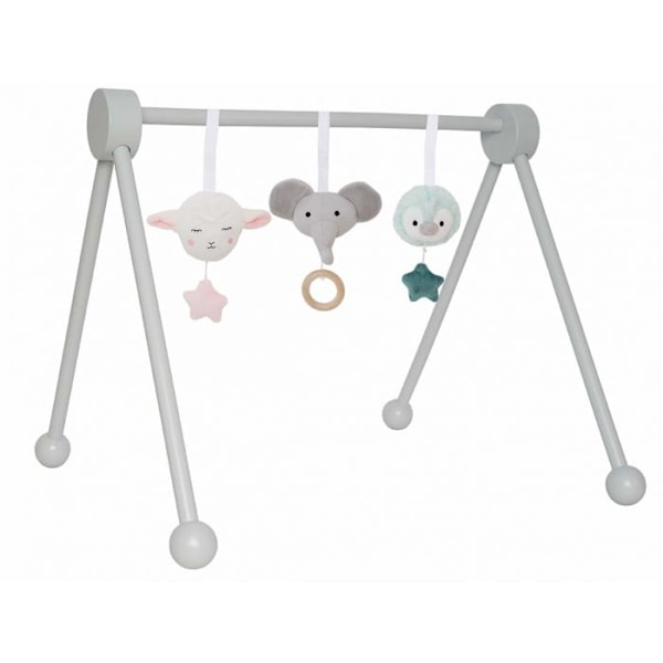 Babygym i Trä, Grå - Jabadabado