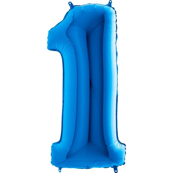 Stor Sifferballong i Folie 1, Blå