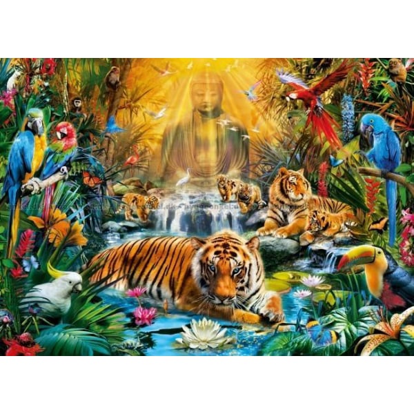 Clementoni High Quality Collection Puslespil Mysterious Tiger, 1