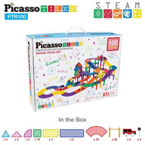 Picasso-Tiles 100 bitars Bilbana multifärg