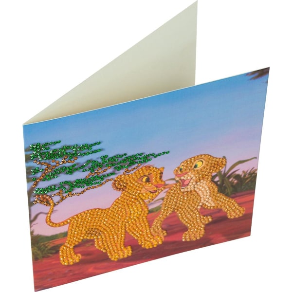 Kortti Timanttimaalaus 18x18 cm Simba ja Nala