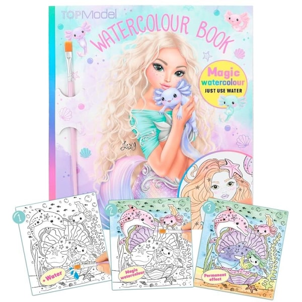 TOPModel Vattenmålarbok, Mermaid
