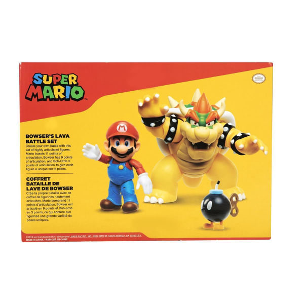 Nintendo figursæt Mario vs. Bowser Diorama sæt