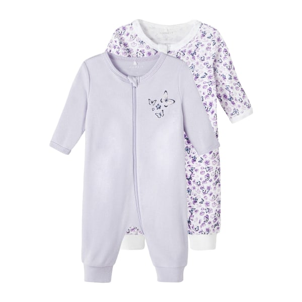 Name it Baby Pyjamas 2-pack Lila, Storlek 62