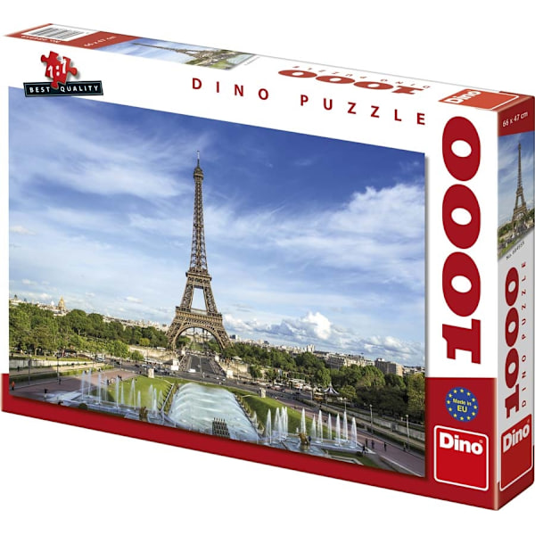 Dino 1000 brikkers puslespil, Eiffeltårnet Multicolor