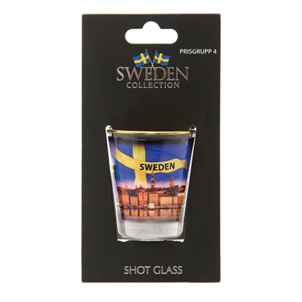 Ruotsi Souvenir Shot Glass kaupunkiaiheella