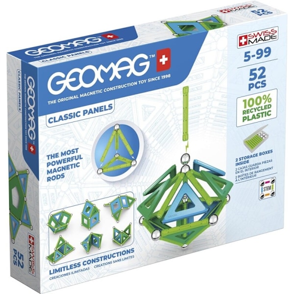 Geomag Classic Panels Grøn, 52 stk