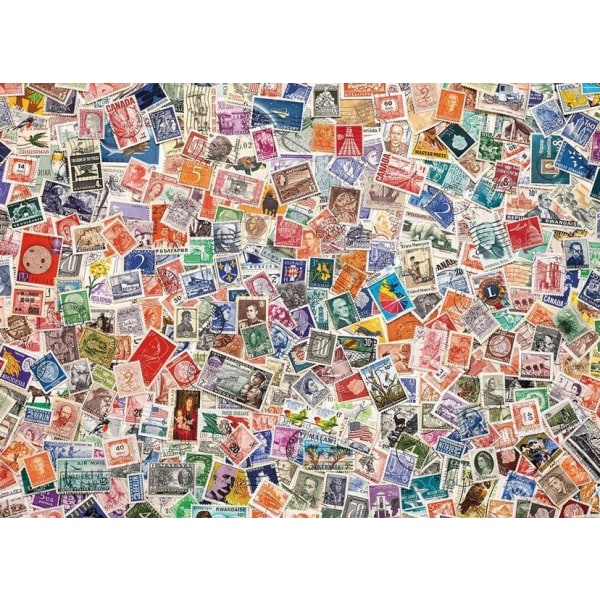 Clementoni Pussel Stamps, 1000 Bitar