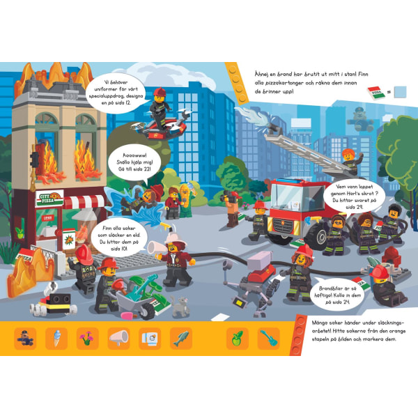 LEGO City aktivitetsbog med minifigur