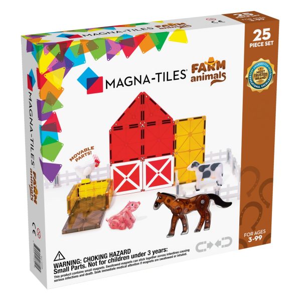 Magna-tiles, Farm Animals - 25 pcs