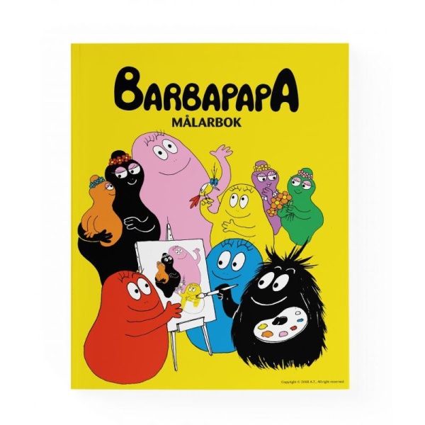 Målarbok Barbapapa - Hjelm Förlag