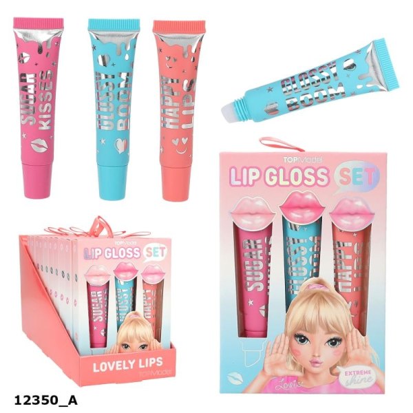 TOPModel Lipgloss, 3-p BEAUTY and ME