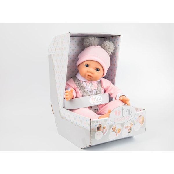 Tiny Treasures Doll, Pink Pom Pom Multicolor