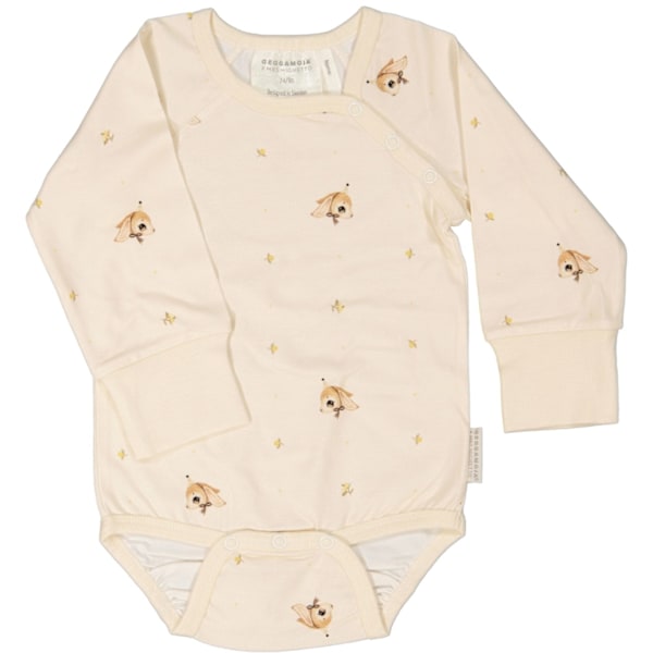 Bambu Body m. lang arm Langt øre Beige 74/80 - Geggamoja Multicolor