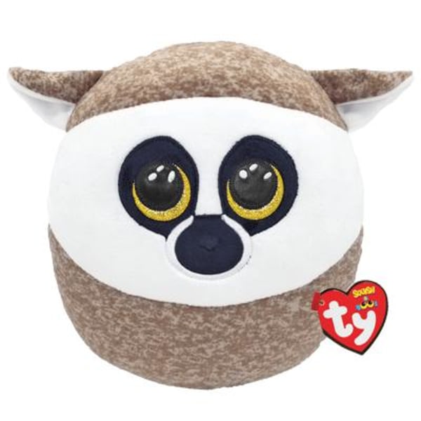 TY Tøjdyr Squishy Linus Lemur, 25 cm