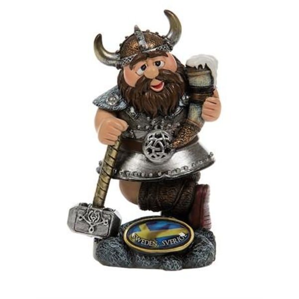 Sweden Souvenir Magnet Viking med Hammer & Horn