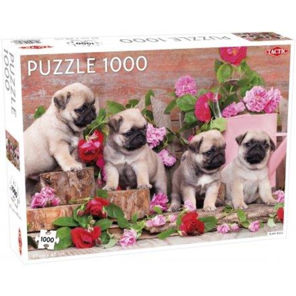 Tactic Puzzle 1000 Pieces, Puppy Pugs