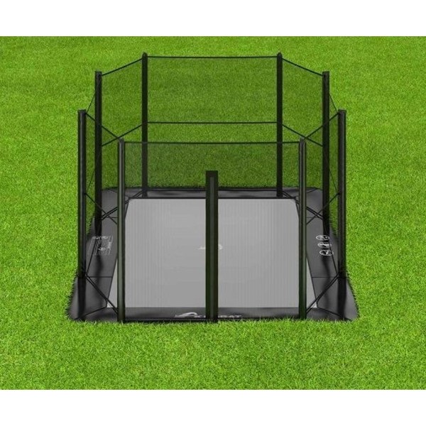 Acrobat Buried Trampolin Primus Flat 427 x 305 cm, Sort