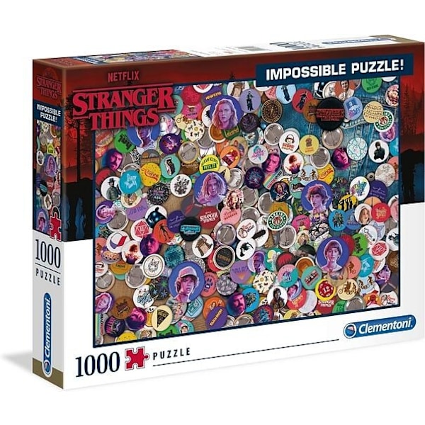 Clementoni Impossible Puzzles Stranger Things Puslespil, 1000 brikker