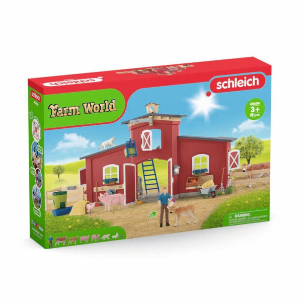 Schleich Red Barn with Animals and Accessories