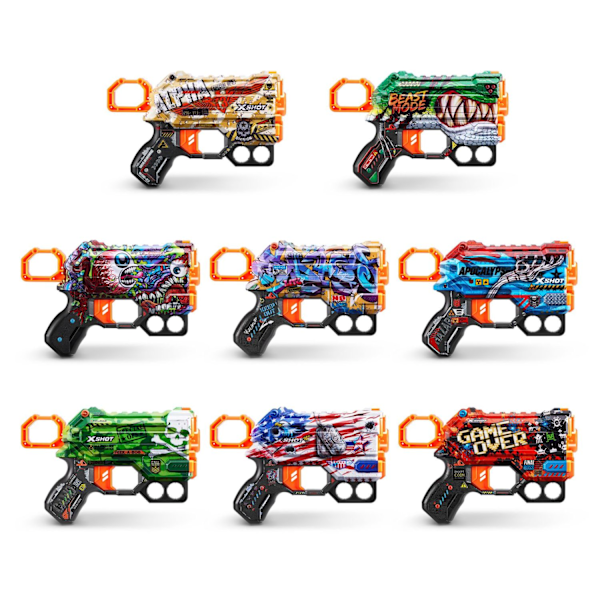 Zuru X-Shot skins menace dart blaster med 8 Pilar