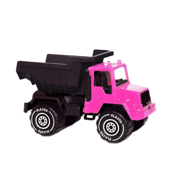 Pink / Sort Lastbil, 30 cm - Plasto
