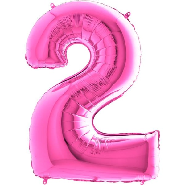Large Number Ballon i Folie 2, Pink