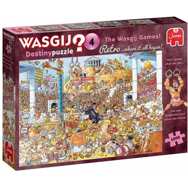Jumbo Wasgij Retro The Wasgij Games! Puslespil 1000 brikker